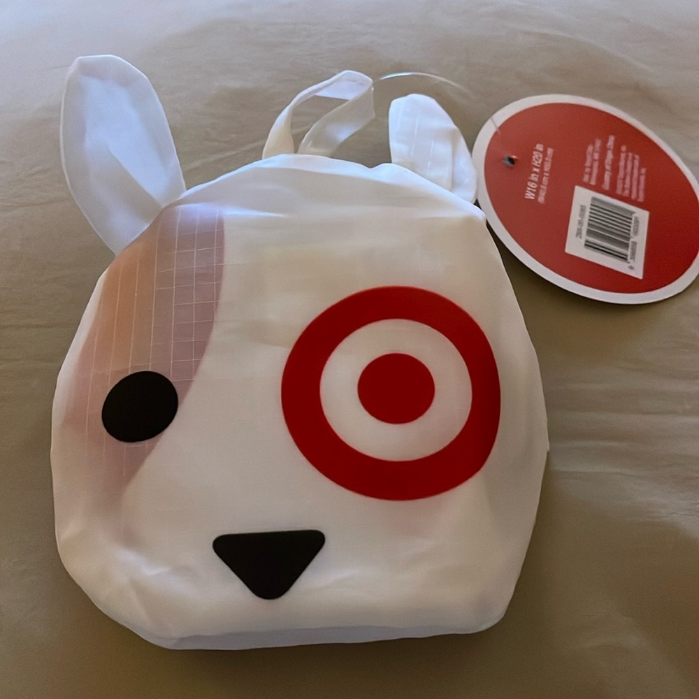 Target BNWT dog puppy Bullseye reusable shopping bag tote